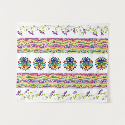 Tapestries Floral Wandkleed (Voorkant (horizontaal))