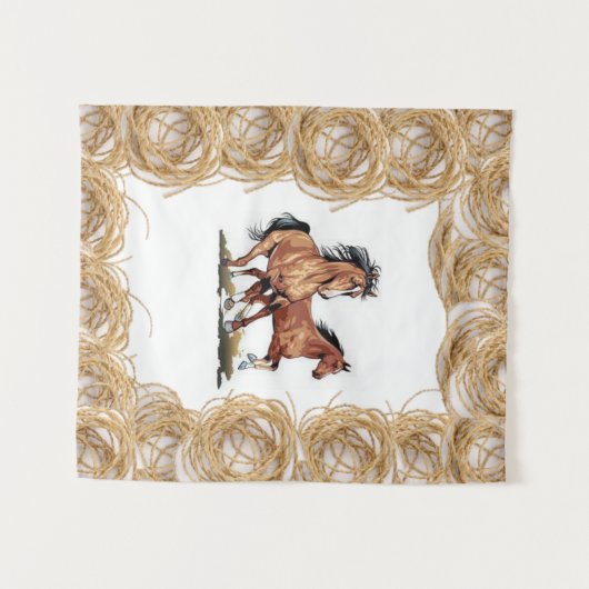 Tapestries Horse Wandkleed (Voorkant (horizontaal))