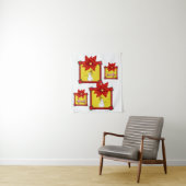 Tapestries Poinsettia Wandkleed (In situ)