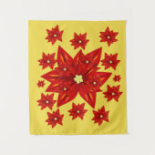 Tapestries Poinsettia Wandkleed (Voorkant)