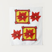 Tapestries Poinsettia Wandkleed (Voorkant)