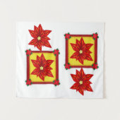 Tapestries Poinsettia Wandkleed (Voorkant (horizontaal))