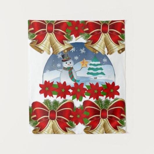 Tapestries Snowman Wandkleed (Voorkant)