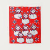 Tapestries Snowman Wandkleed (Voorkant)