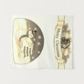 Tapestries Snowman Wandkleed (Voorkant (horizontaal))