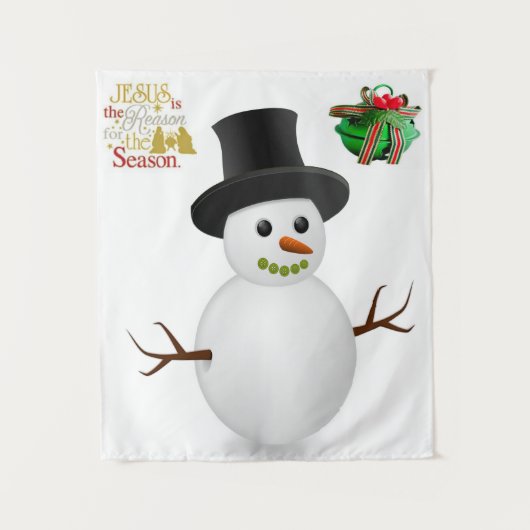 Tapestries Snowman Wandkleed (Voorkant)