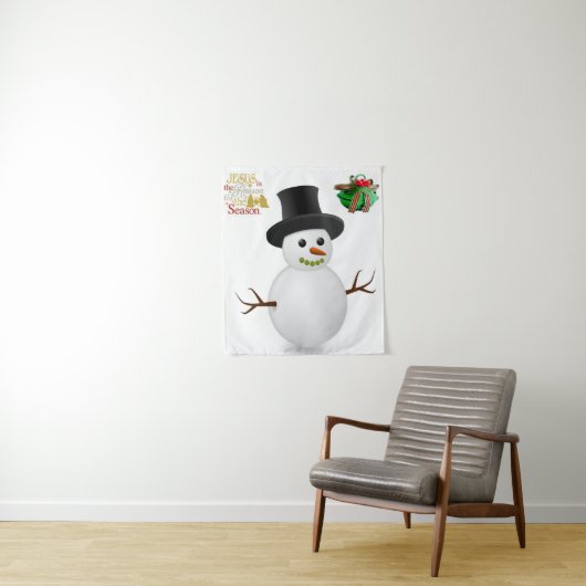 Tapestries Snowman Wandkleed (In situ)