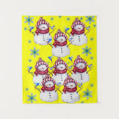 Tapestries Snowman Wandkleed (Voorkant)