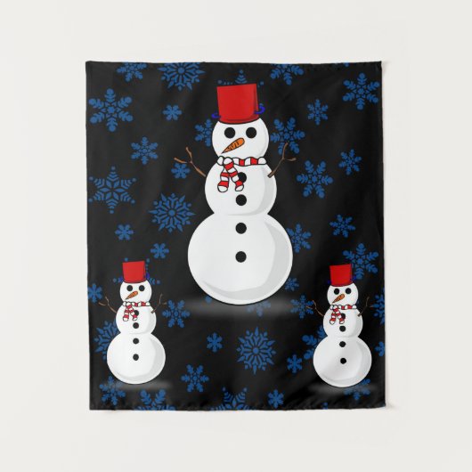 Tapestries Snowman Wandkleed (Voorkant)