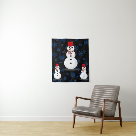 Tapestries Snowman Wandkleed (In situ)