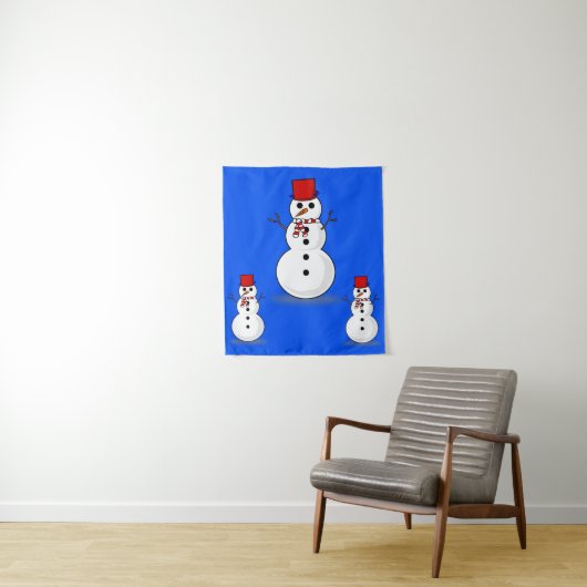 Tapestries Snowman Wandkleed (In situ)