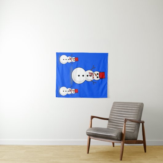 Tapestries Snowman Wandkleed (In Situ (horizontaal))