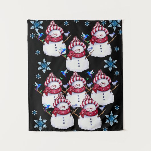 Tapestries Snowman Wandkleed (Voorkant)