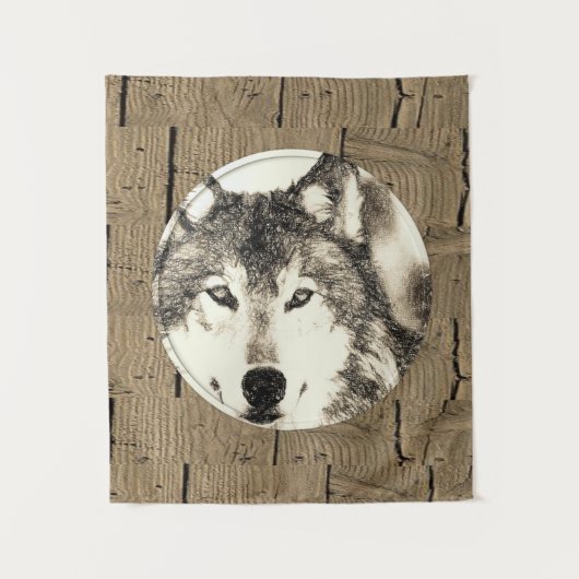 Tapestries Wolf Wandkleed (Voorkant)