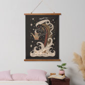 Tapestry Aquarius hemelse dierenriem kunst Hangend Wandkleed (Slaapkamer)