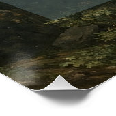 Tapestry Blue Toile wedding table seating chart Perfect Poster (Hoek)