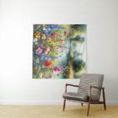 Tapestry Creek Wildflower Waterscape Zomerbloem Wandkleed (In Situ (horizontaal))