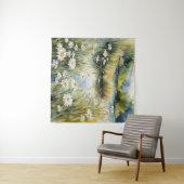 Tapestry Creek Wildflowers Daisies Waterschap Wandkleed (In Situ (horizontaal))