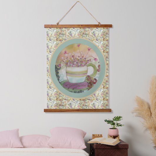 Tapestry - Cup of Flowers Hangend Wandkleed (Slaapkamer)
