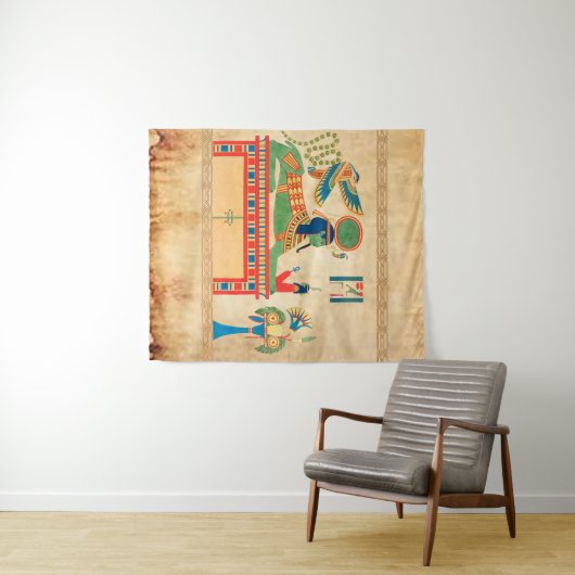 Tapestry Egyptische stijl Wandkleed (In Situ (horizontaal))
