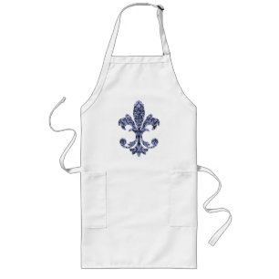 Tapestry Fleur de lis 1 Lang Schort