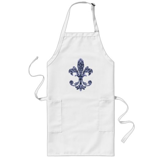 Tapestry Fleur de lis 1 Lang Schort (Voorkant)