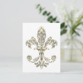 Tapestry Fleur de lis 3 Briefkaart (Staand voorkant)