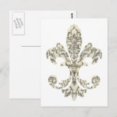 Tapestry Fleur de lis 3 Briefkaart (Voorkant / Achterkant)