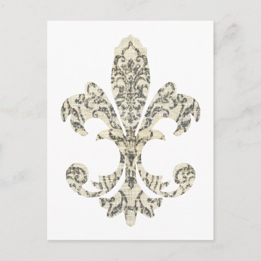 Tapestry Fleur de lis 3 Briefkaart (Voorkant)