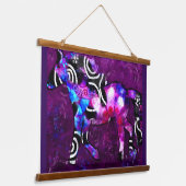 Tapestry - grillig Abstract galopperend paard Hangend Wandkleed (Gebogen)