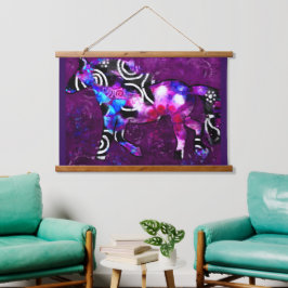 Tapestry - grillig Abstract galopperend paard Hangend Wandkleed