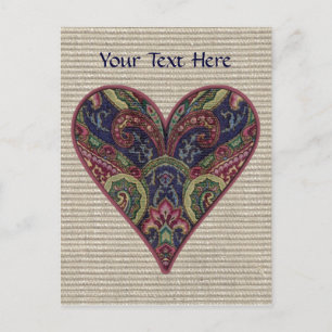 Tapestry Heart Collage Briefkaart