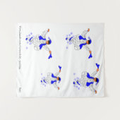 Tapestry : het dansen van de Griekse Evzon Wandkleed (Voorkant (horizontaal))