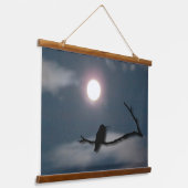 Tapestry - Hummingbird in Moonlight Hangend Wandkleed (Gebogen)