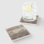 Tapestry II Stenen Onderzetter (Zijkant)