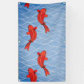 TAPESTRY KOI FISH Banner (Verticaal)