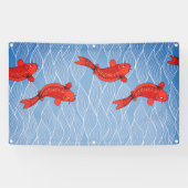 TAPESTRY KOI FISH Banner (Horizontaal)