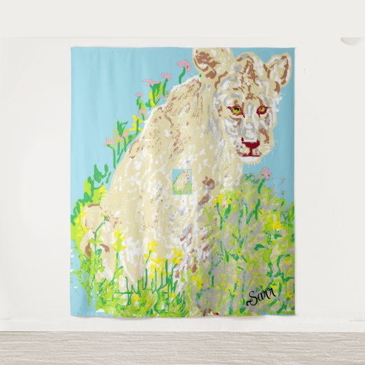 Tapestry : Lion's den Wandkleed (Voorkant)