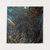 Tapestry met elektronische schakelingen wandkleed (Voorkant)