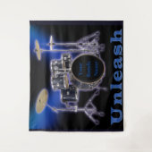 Tapestry met trommelset wandkleed (Voorkant)