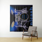 Tapestry met trommelset wandkleed (In situ)