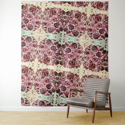 Tapestry Monocromatic Gepassioneerd Wandkleed (In situ)