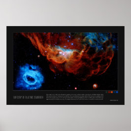Tapestry of Blazing Starborn (NGC 2014, NGC 2020) Poster