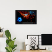 Tapestry of Blazing Starborn (NGC 2014, NGC 2020) Poster (Thuiskantoor)