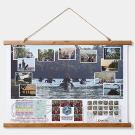Tapestry of Canoe Trails 2025 Canadian Trip Hangend Wandkleed