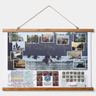 Tapestry of Canoe Trails 2025 Canadian Trip Hangend Wandkleed