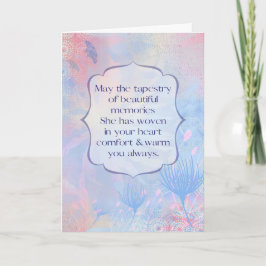 Tapestry of Memories Sympathy Loss of a Sister Kaart