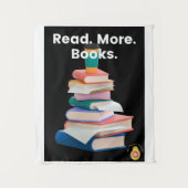Tapestry of "Read. More. Books." Wandkleed (Voorkant)