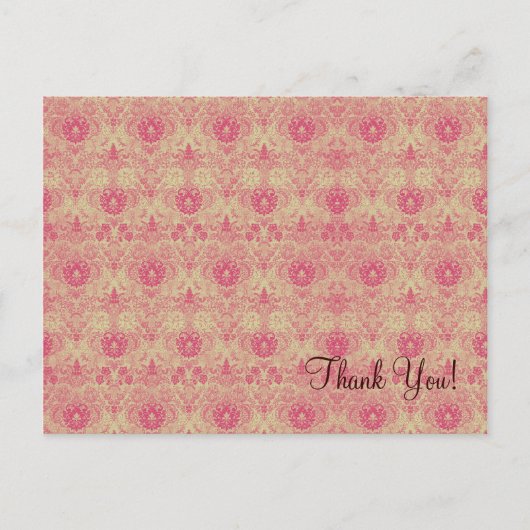 Tapestry Pink ~ Briefkaart (Voorkant)