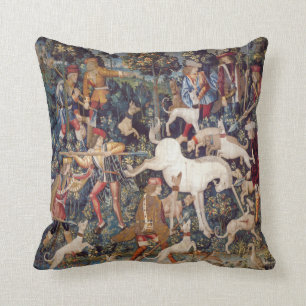 Tapestry Print Hunting Unicorn Pillow Kussen